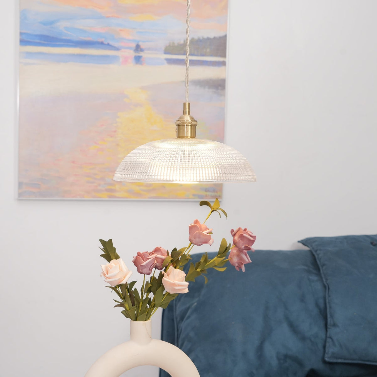 Ribbed Spiral Pendant Light – detail 24
