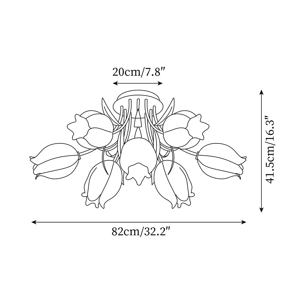 Wynroford Floral Ceiling Light