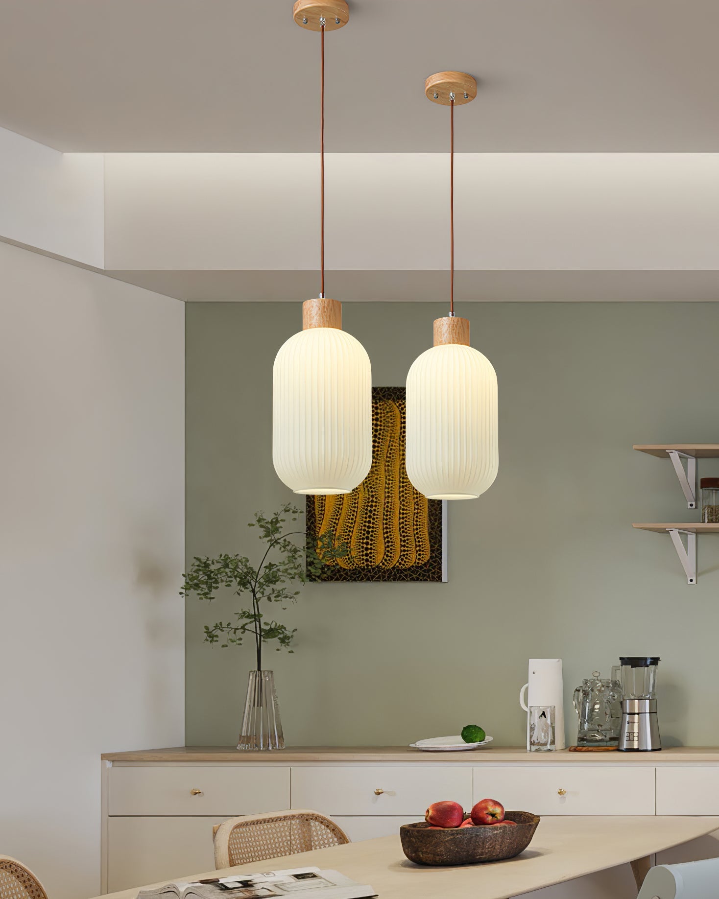 Pavale Ribbed Pendant Light