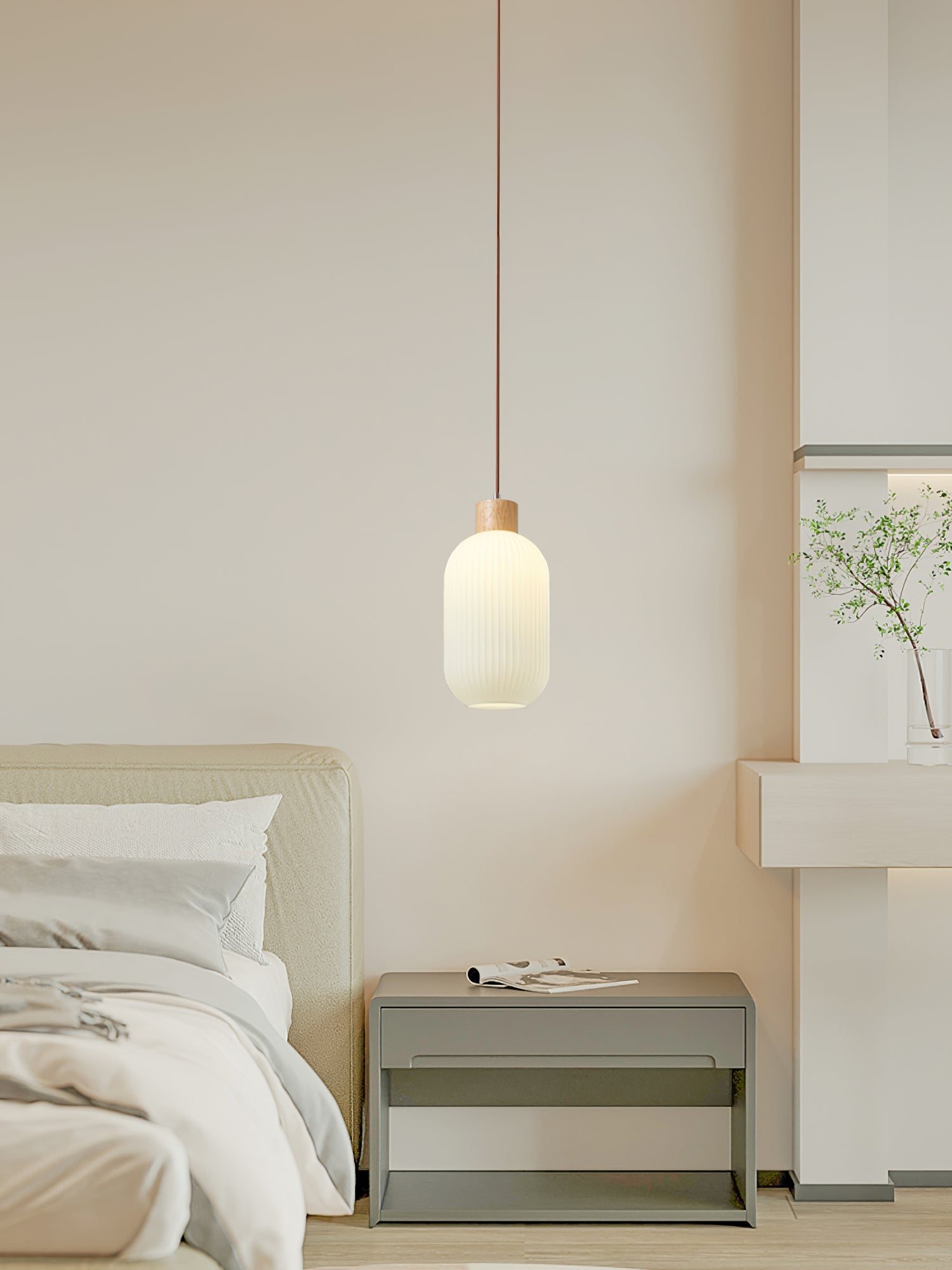 Pavale Ribbed Pendant Light