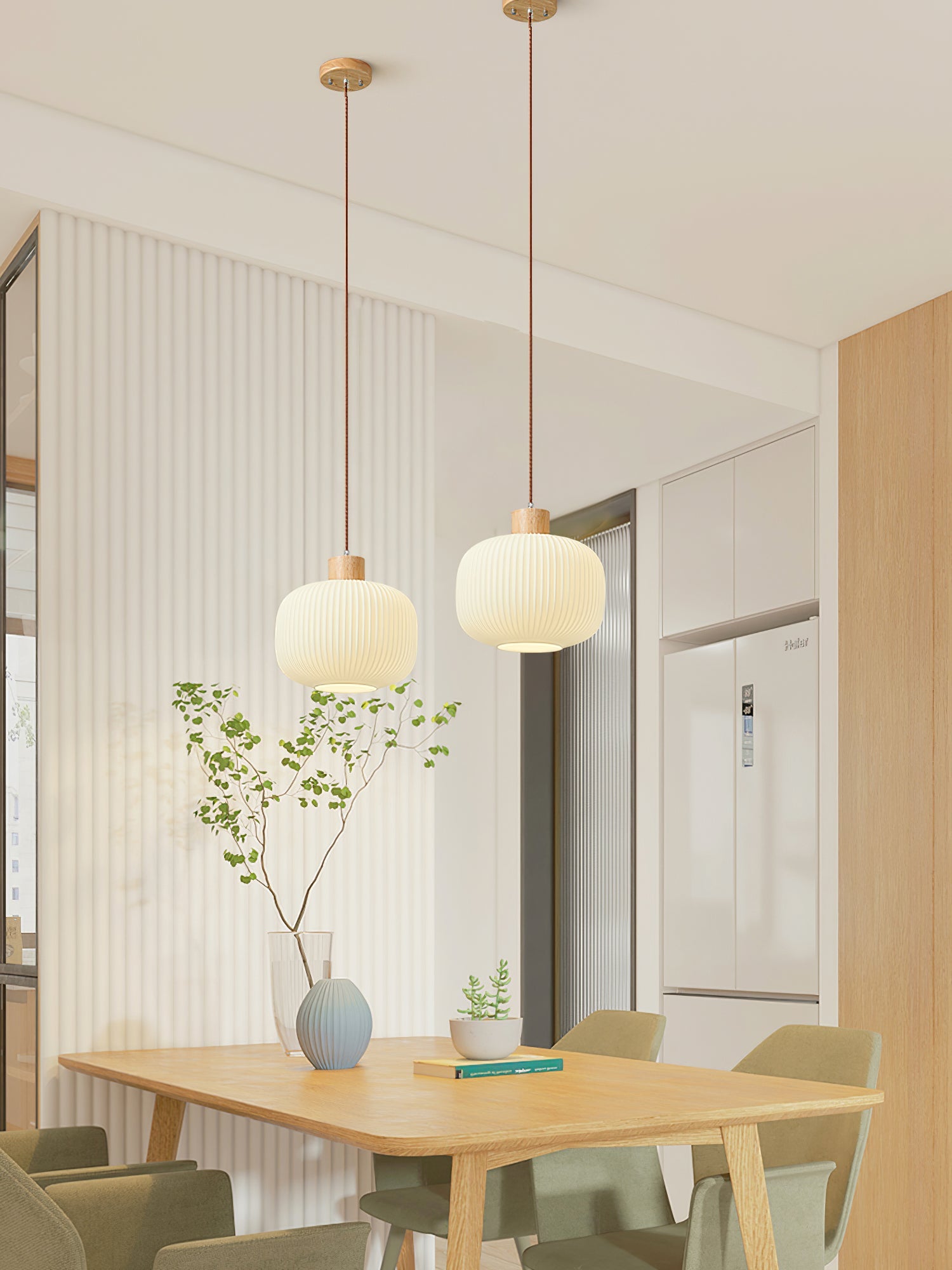 Pavale Ribbed Pendant Light