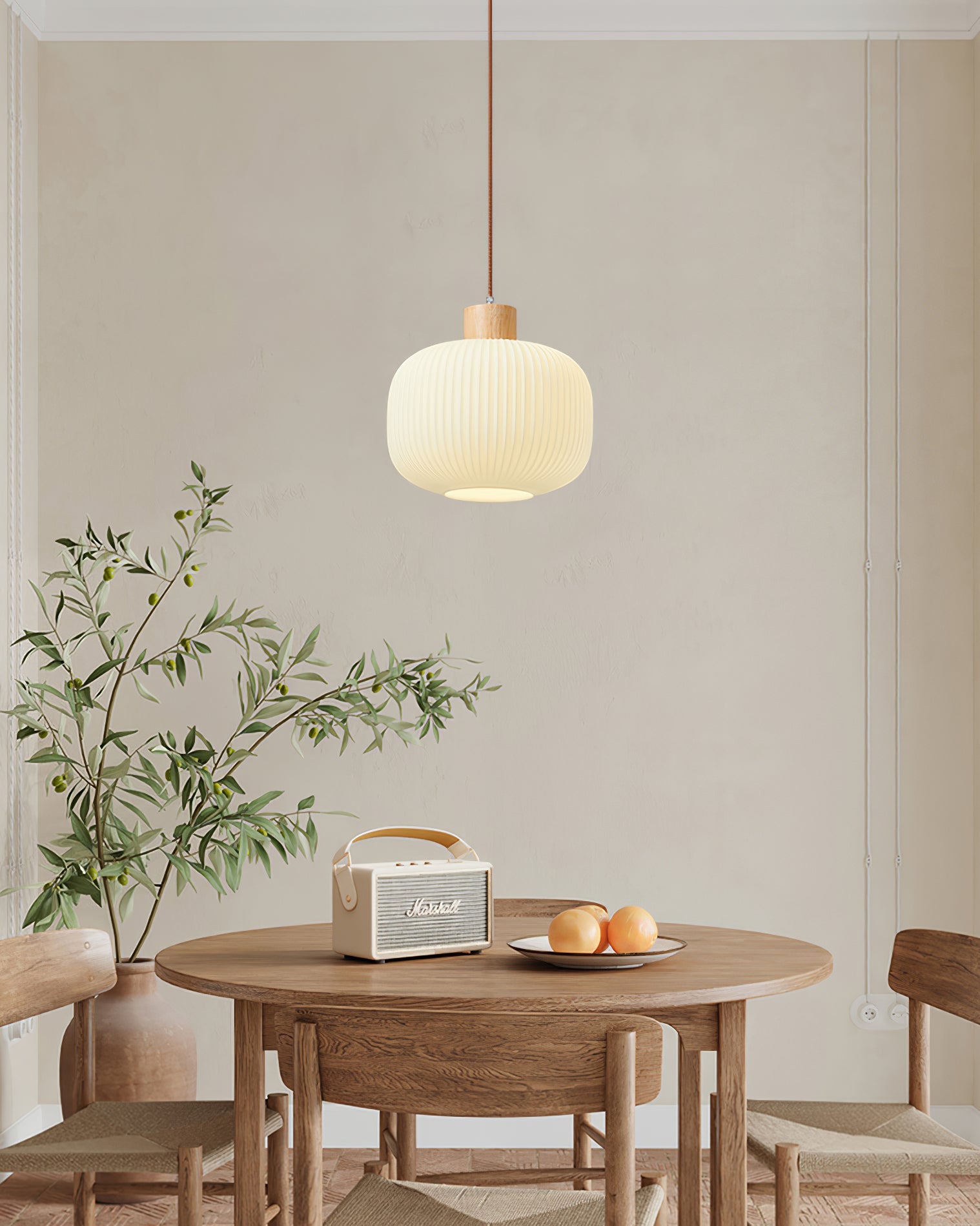 Pavale Ribbed Pendant Light