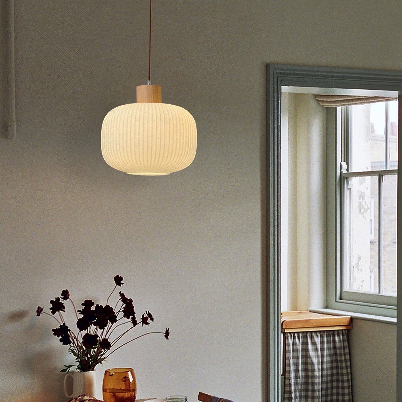 Pavale Ribbed Pendant Light
