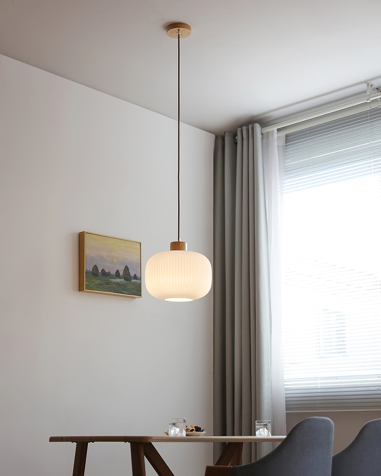 Pavale Ribbed Pendant Light