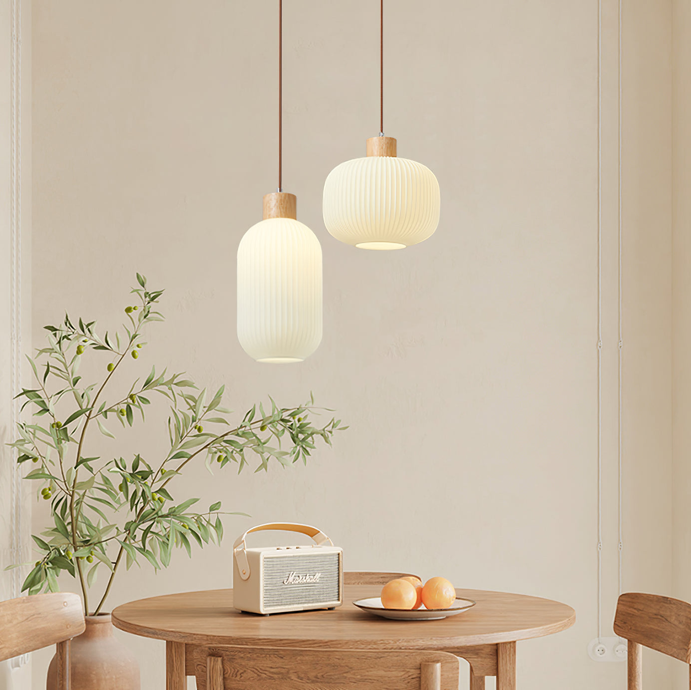 Pavale Ribbed Pendant Light