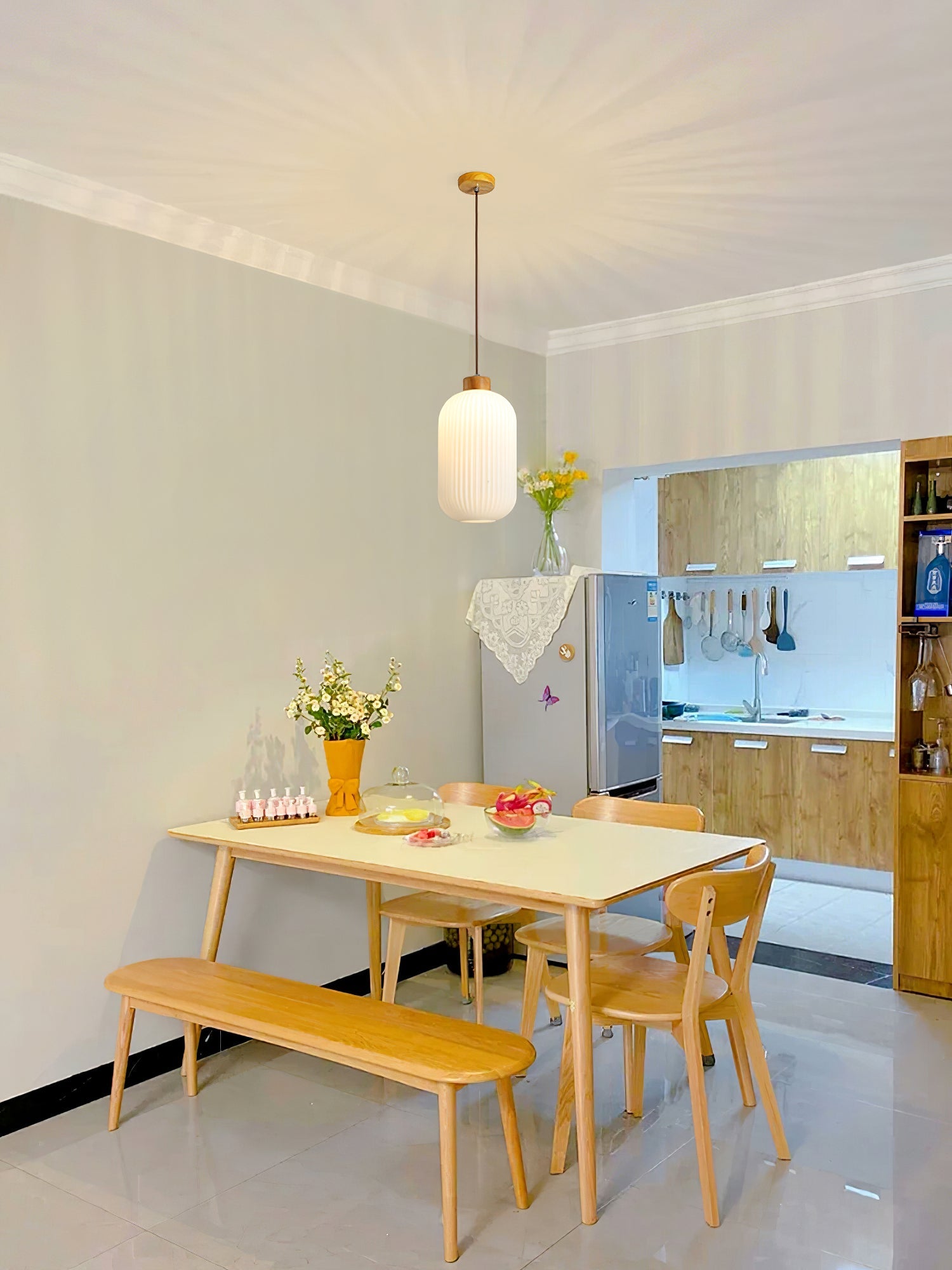 Pavale Ribbed Pendant Light