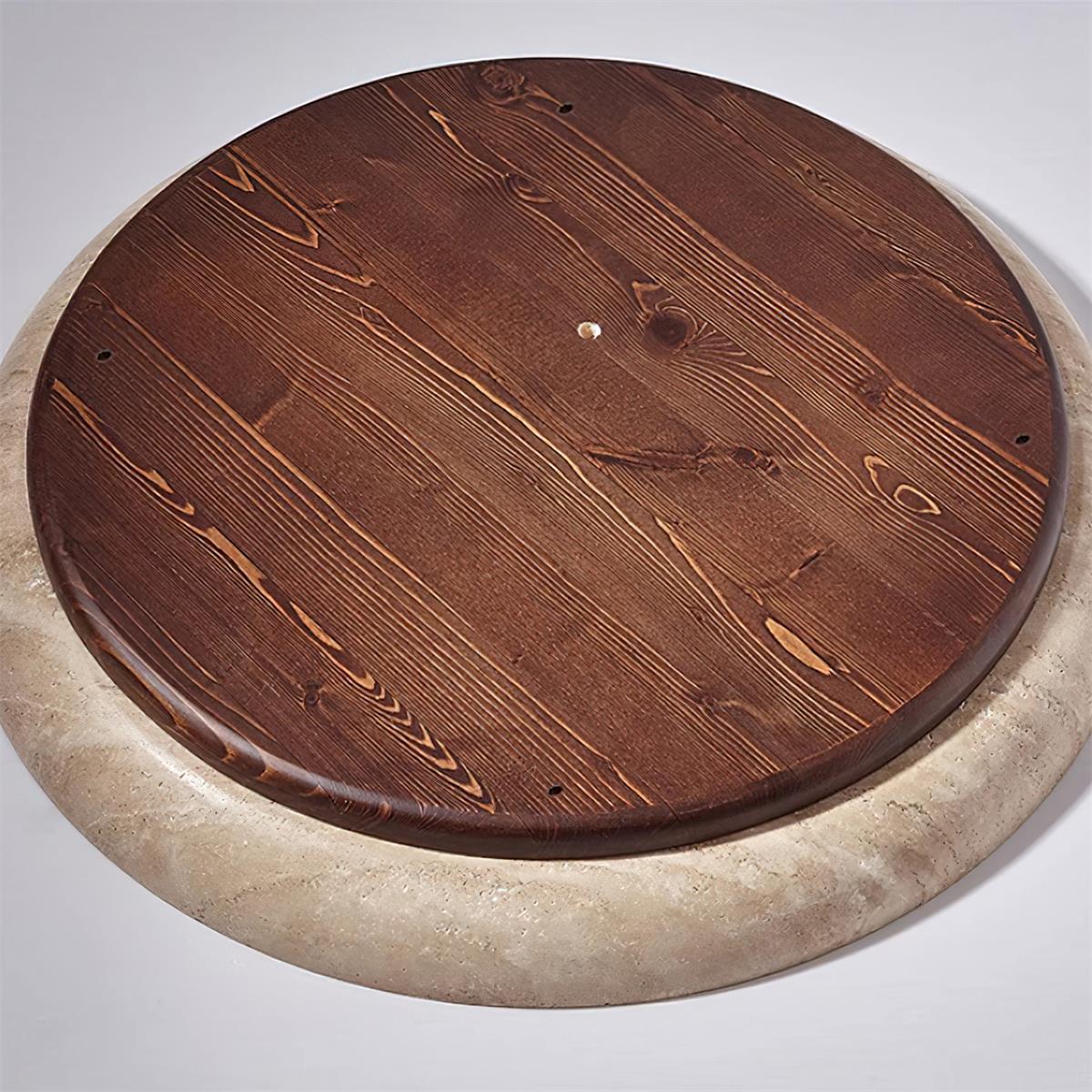 Bareno Round Travertine Ceiling Light