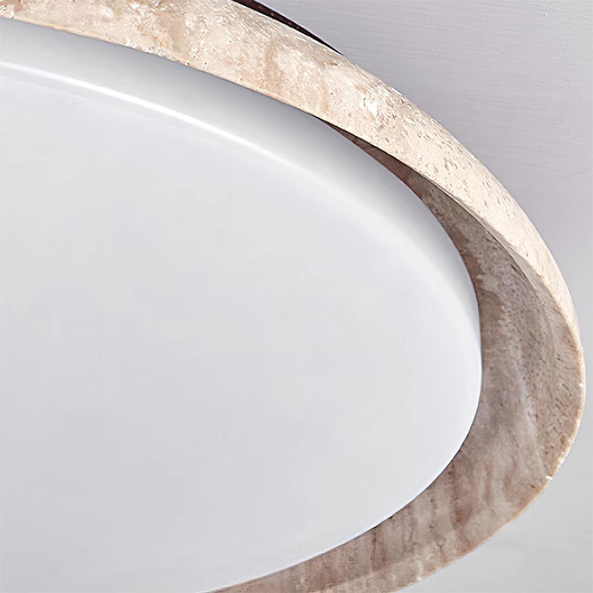 Bareno Round Travertine Ceiling Light