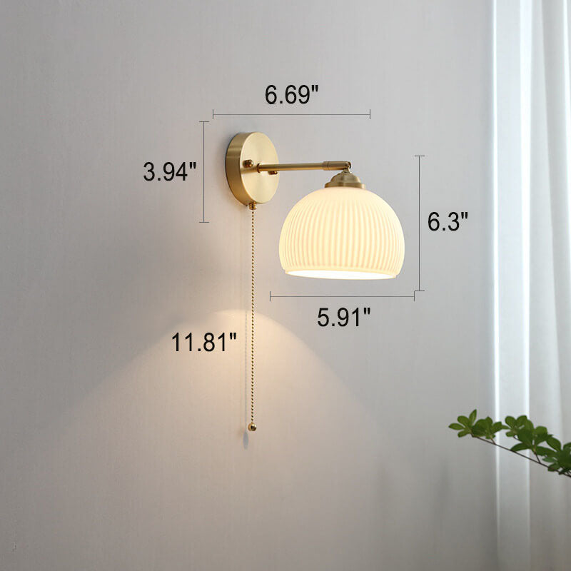 Camne Ribbed Wall Light