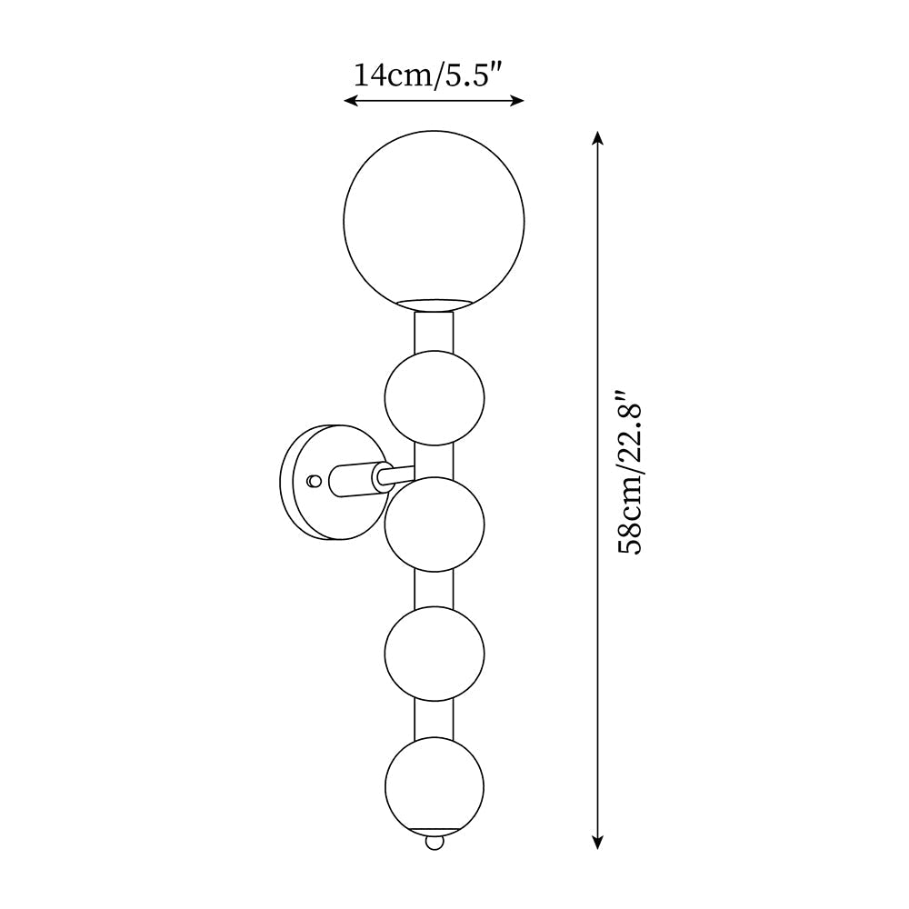 Selene Gourd Wall Lamp – detail 5