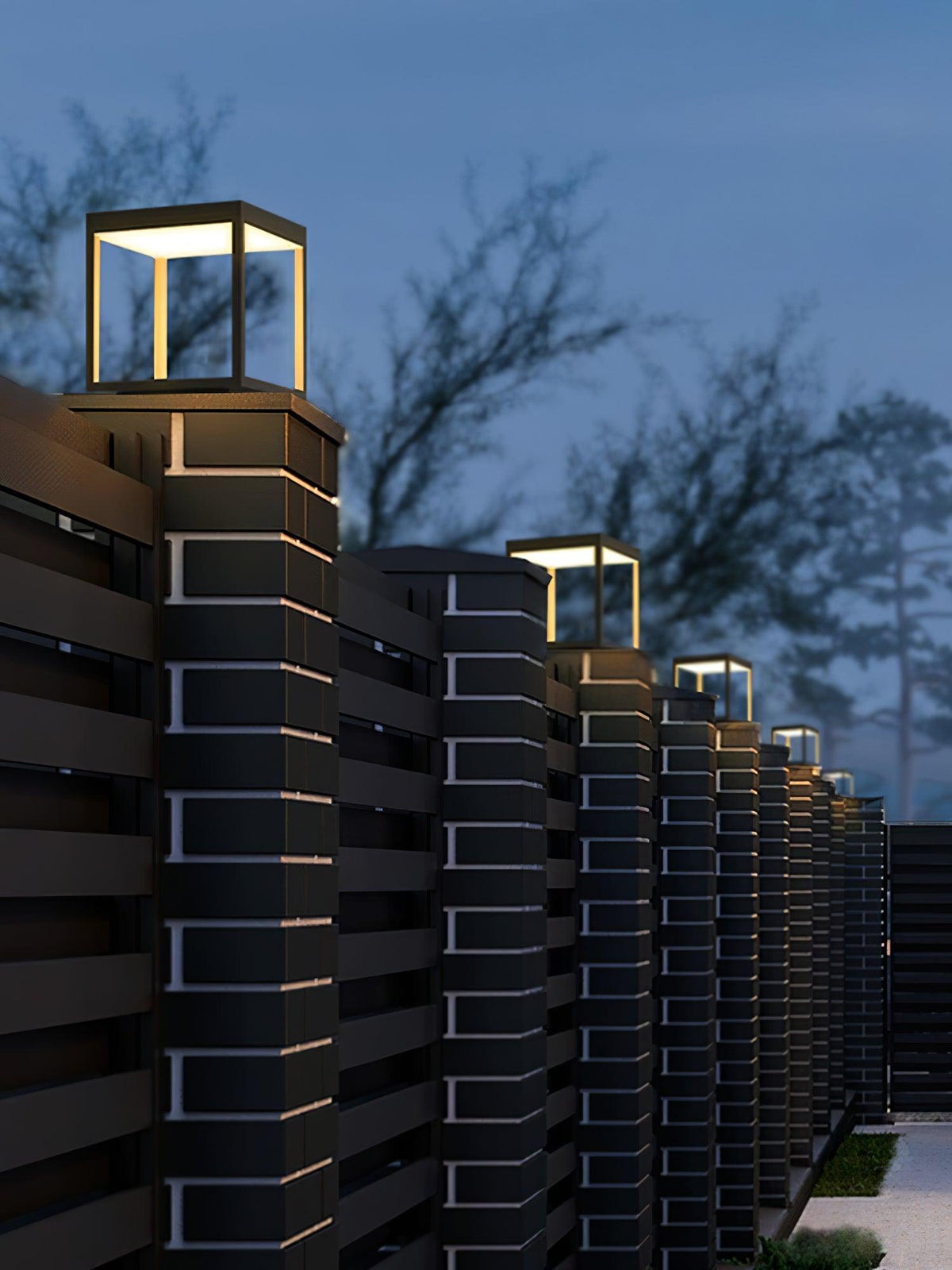 Square Frame Post Outdoor Light – detail 5