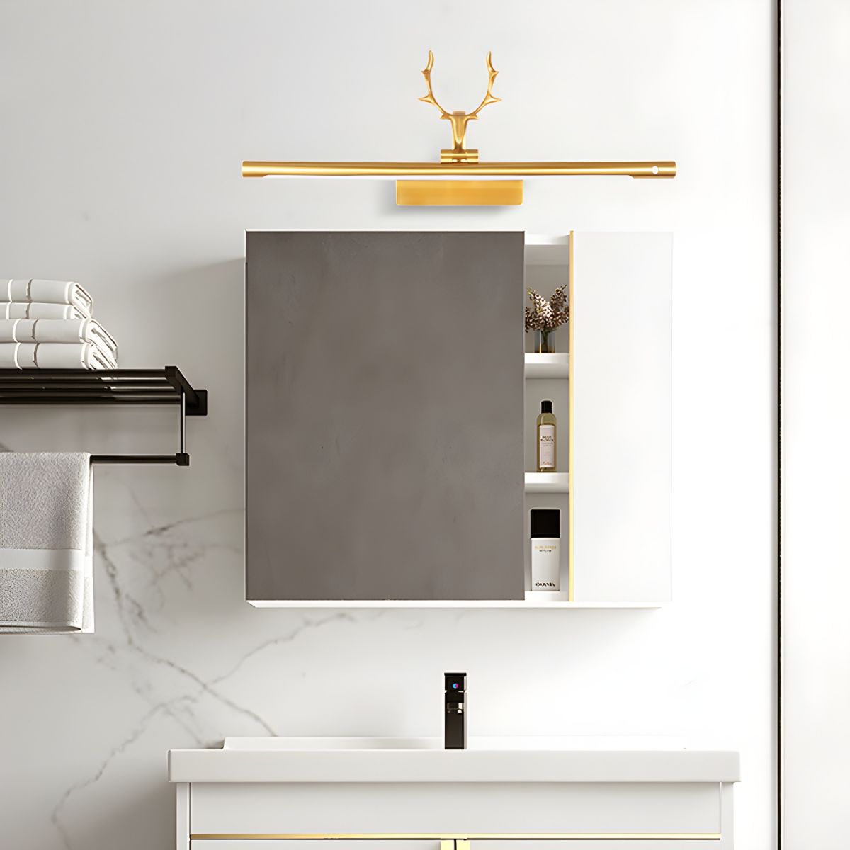 Rioay Stag Horn Wall Light