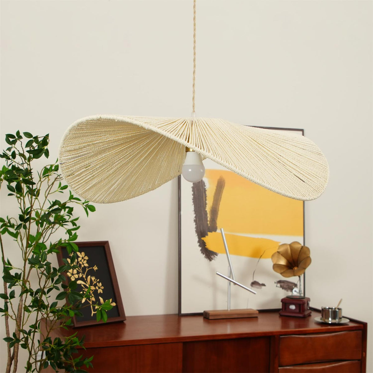 Straw Hat Pendant Light – detail 35