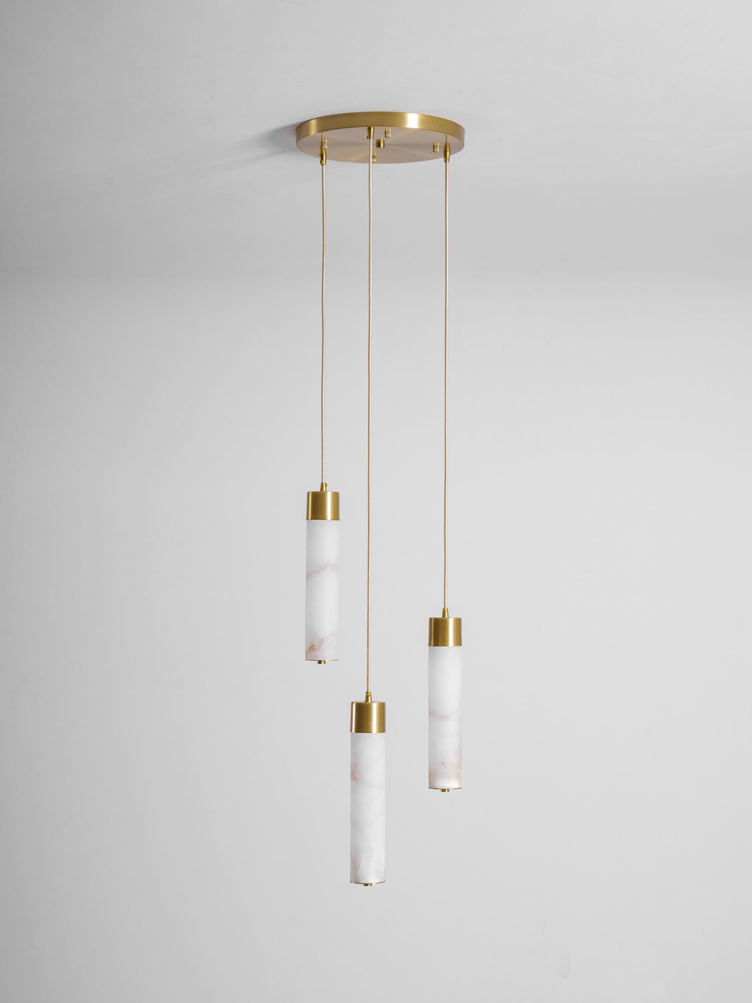 Keleyro Alabaster Tube Pendant Light