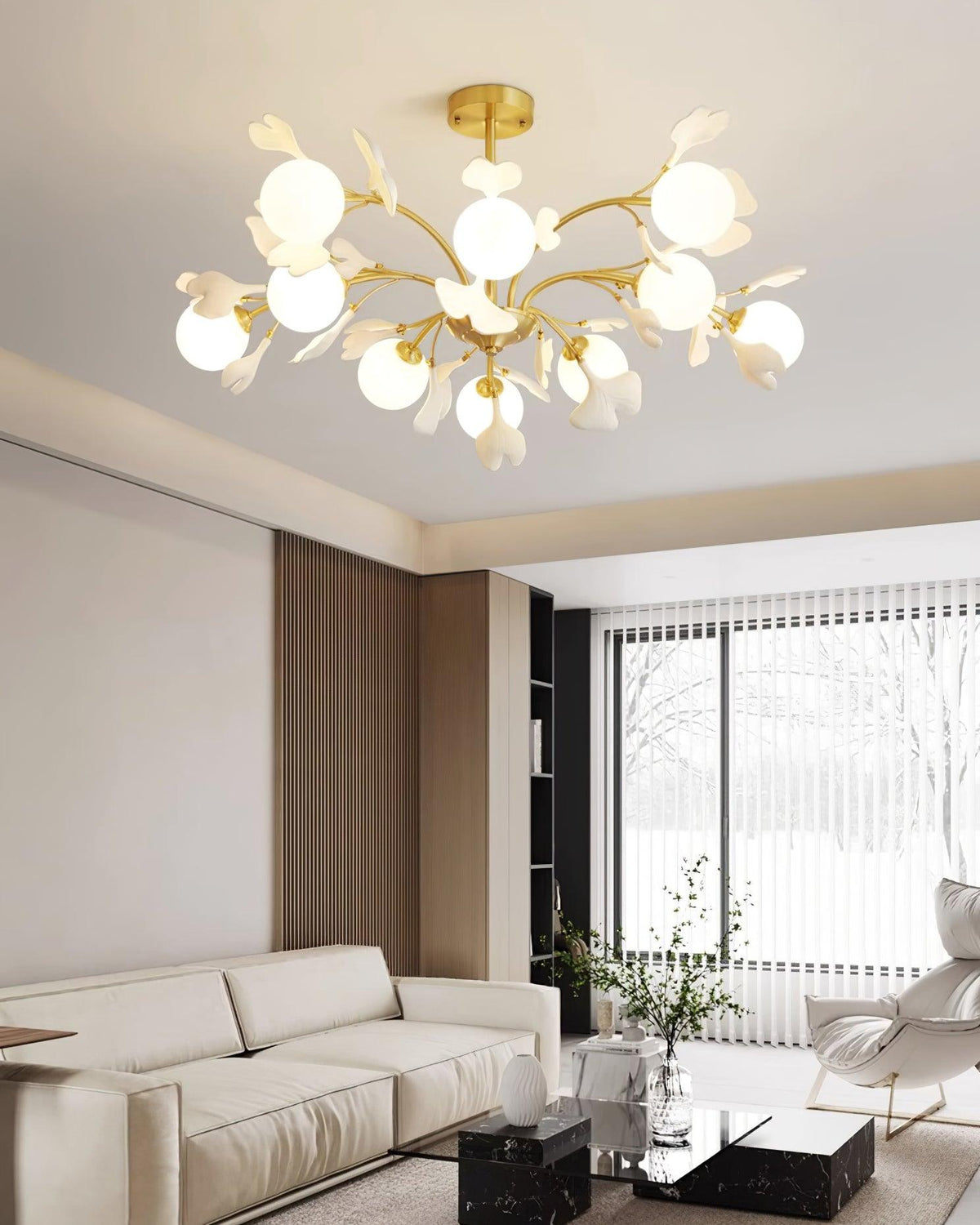 Thalassa Gingko Chandelier – detail 40