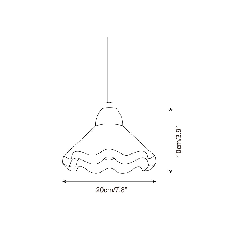 Halenoal Scalloped Pendant Light