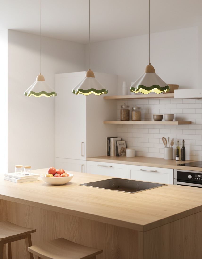 Halenoal Scalloped Pendant Light