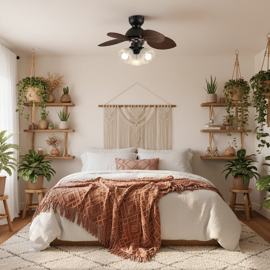 Tropica Palm Ceiling Fan Light – detail 3