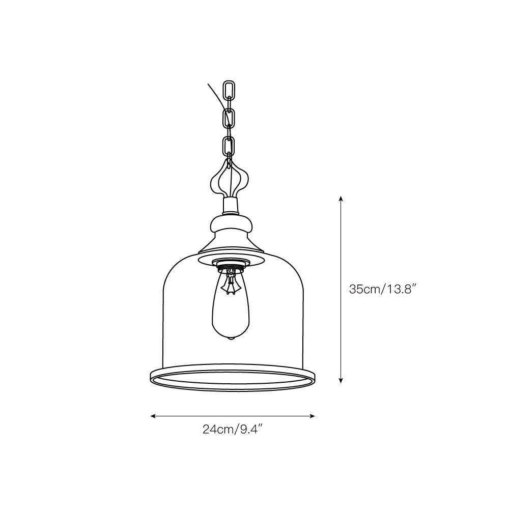 Delford Bell Pendant Light
