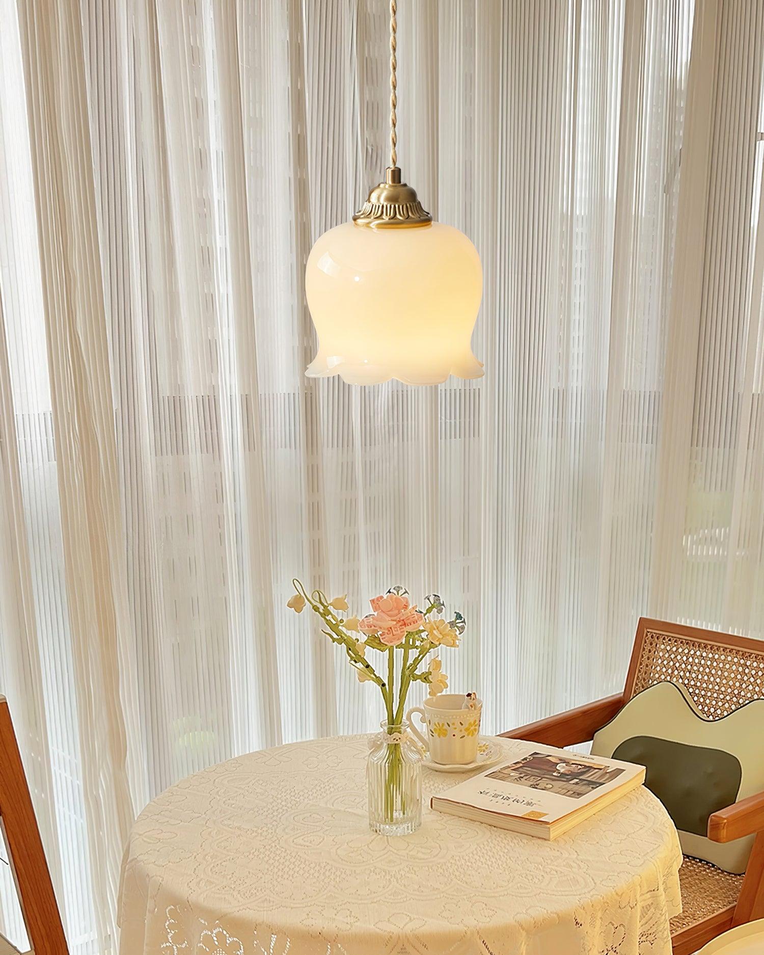 Emaley Flower Pendant Light