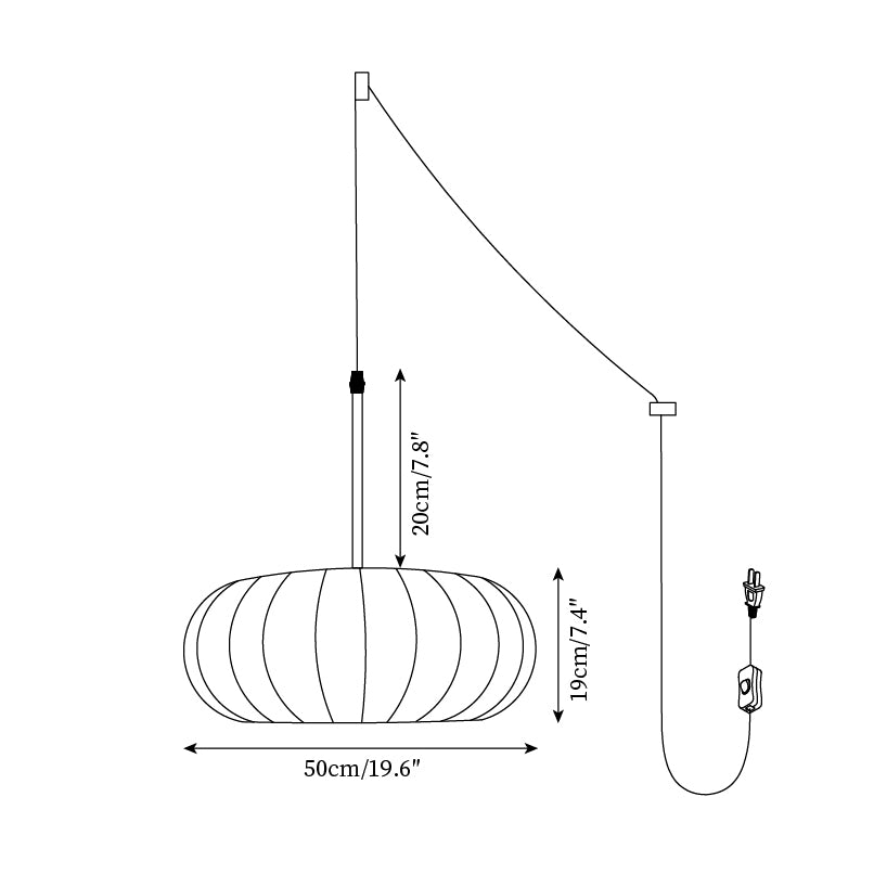 Okelan Plug In Pendant Light