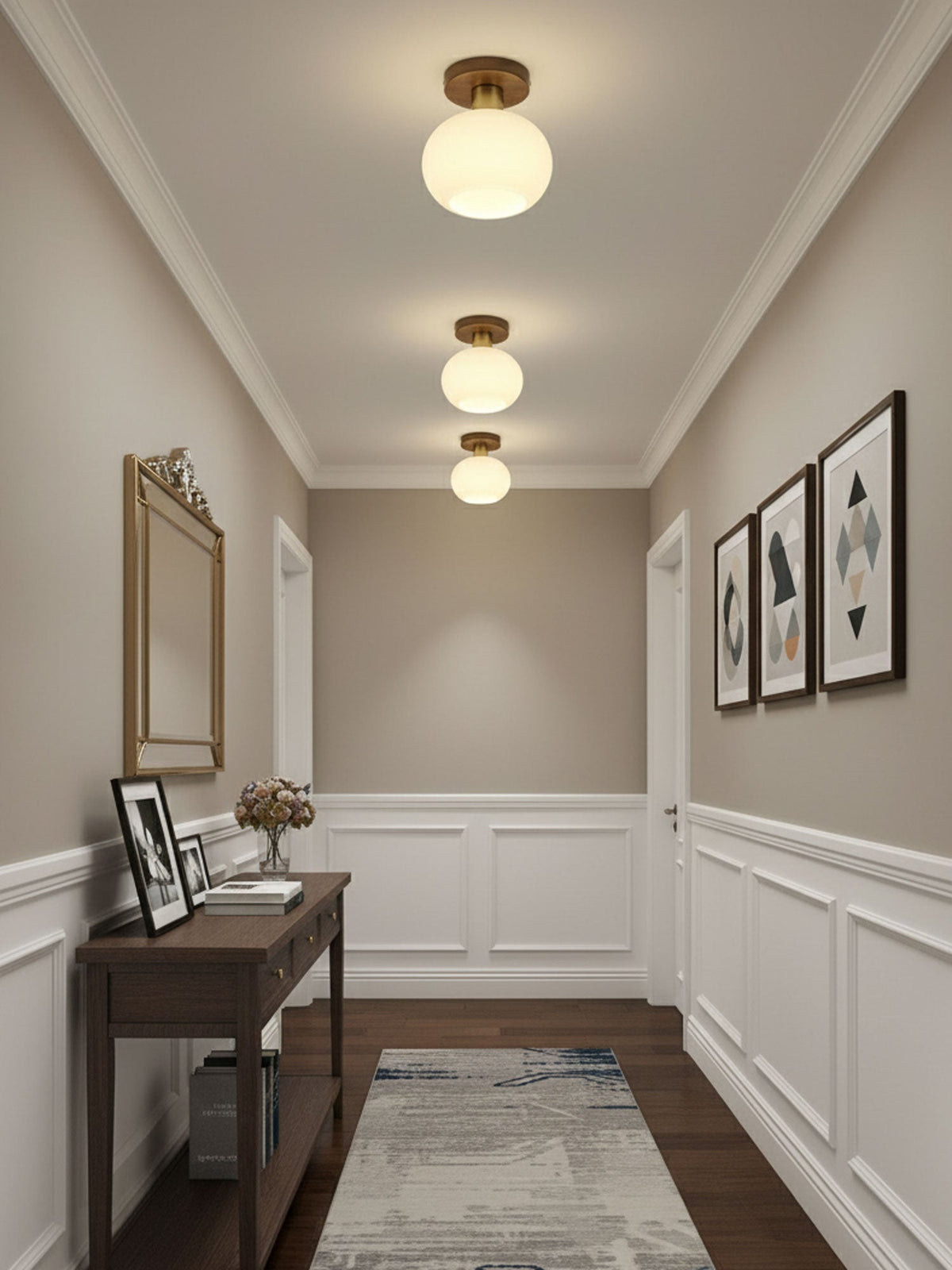 White Shell Ceiling Lamp – detail 3