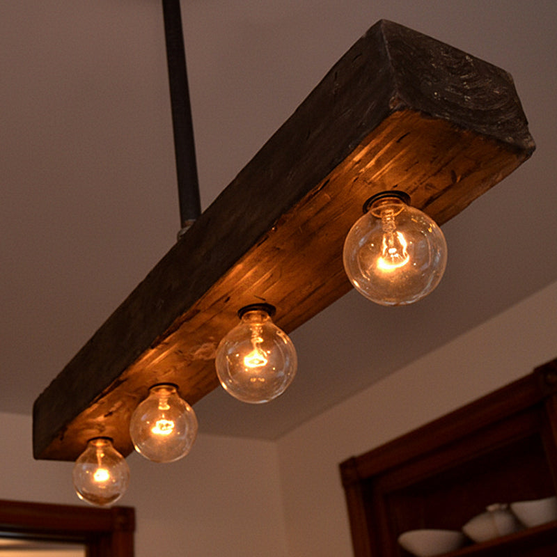 Talivan Linear Wooden Chandelier