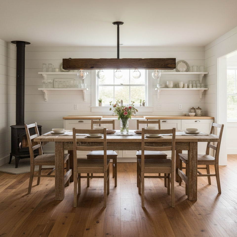 Talivan Linear Wooden Chandelier