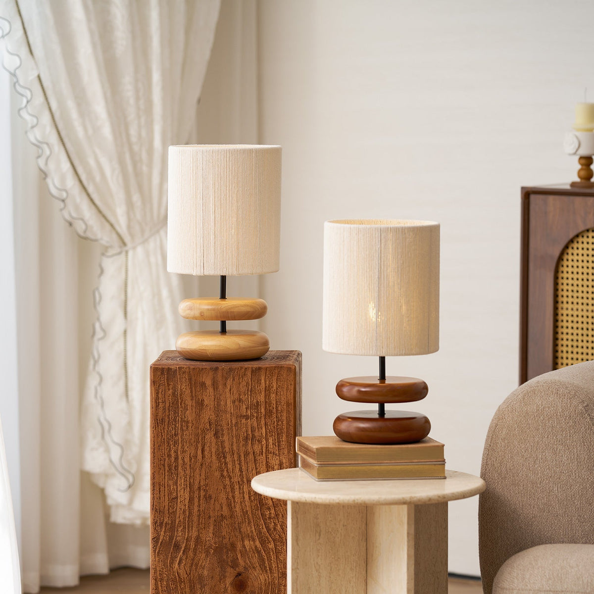 Wooden Modern Bedroom Table Lamp – detail 29