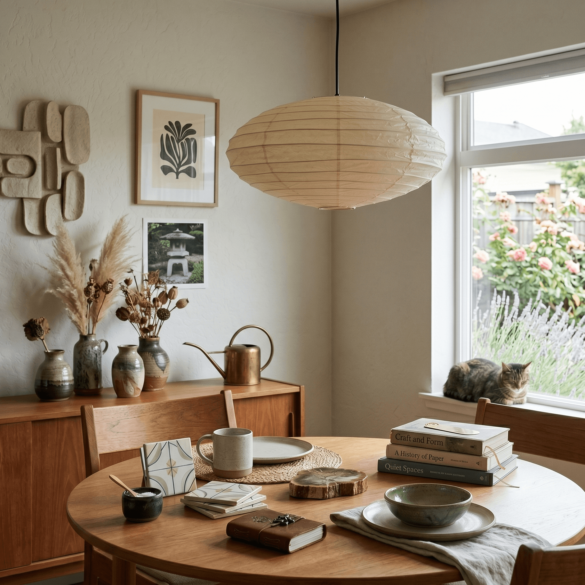 Renbay Rice Paper Pendant Light