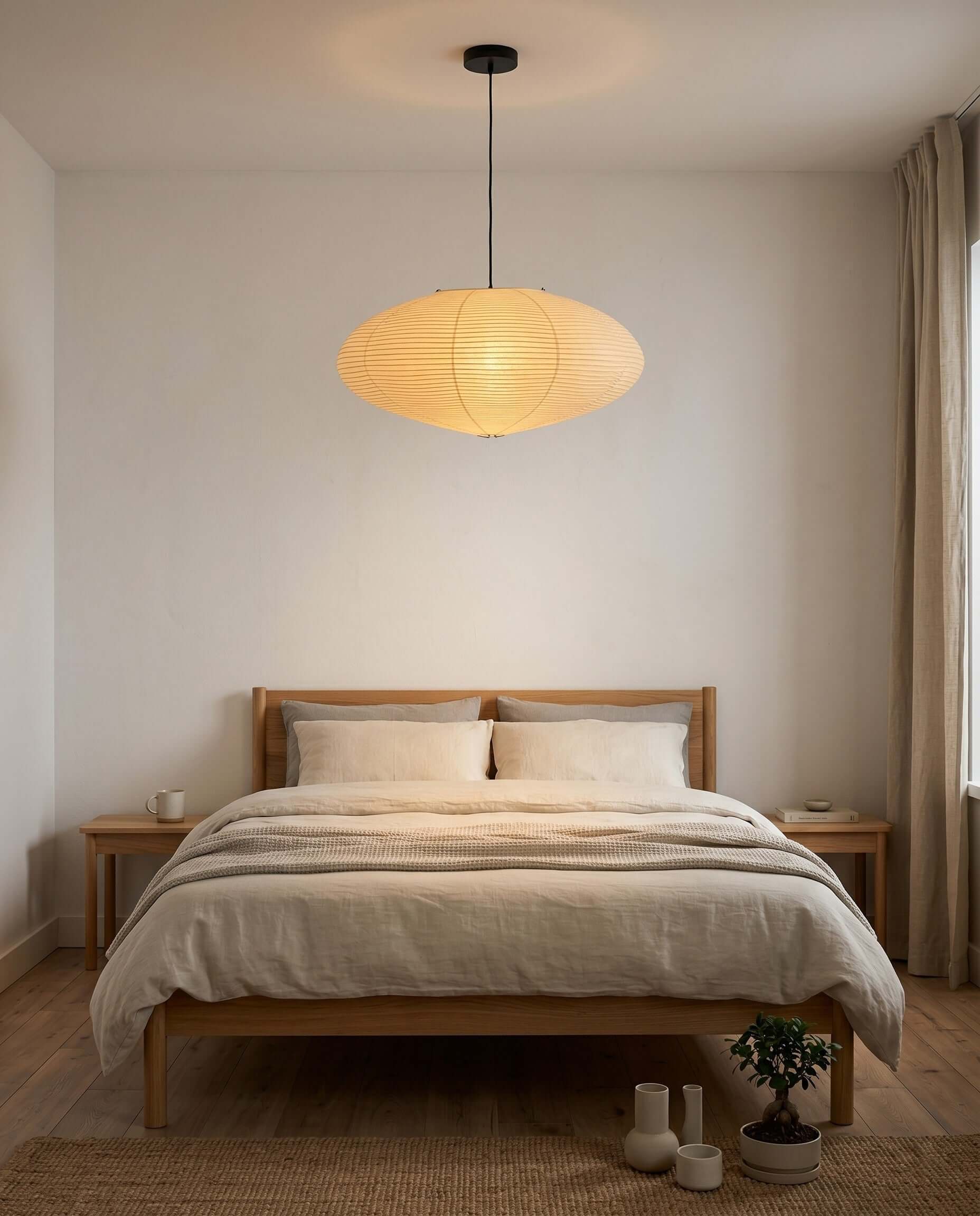 Evlynor Rice Paper Pendant Light