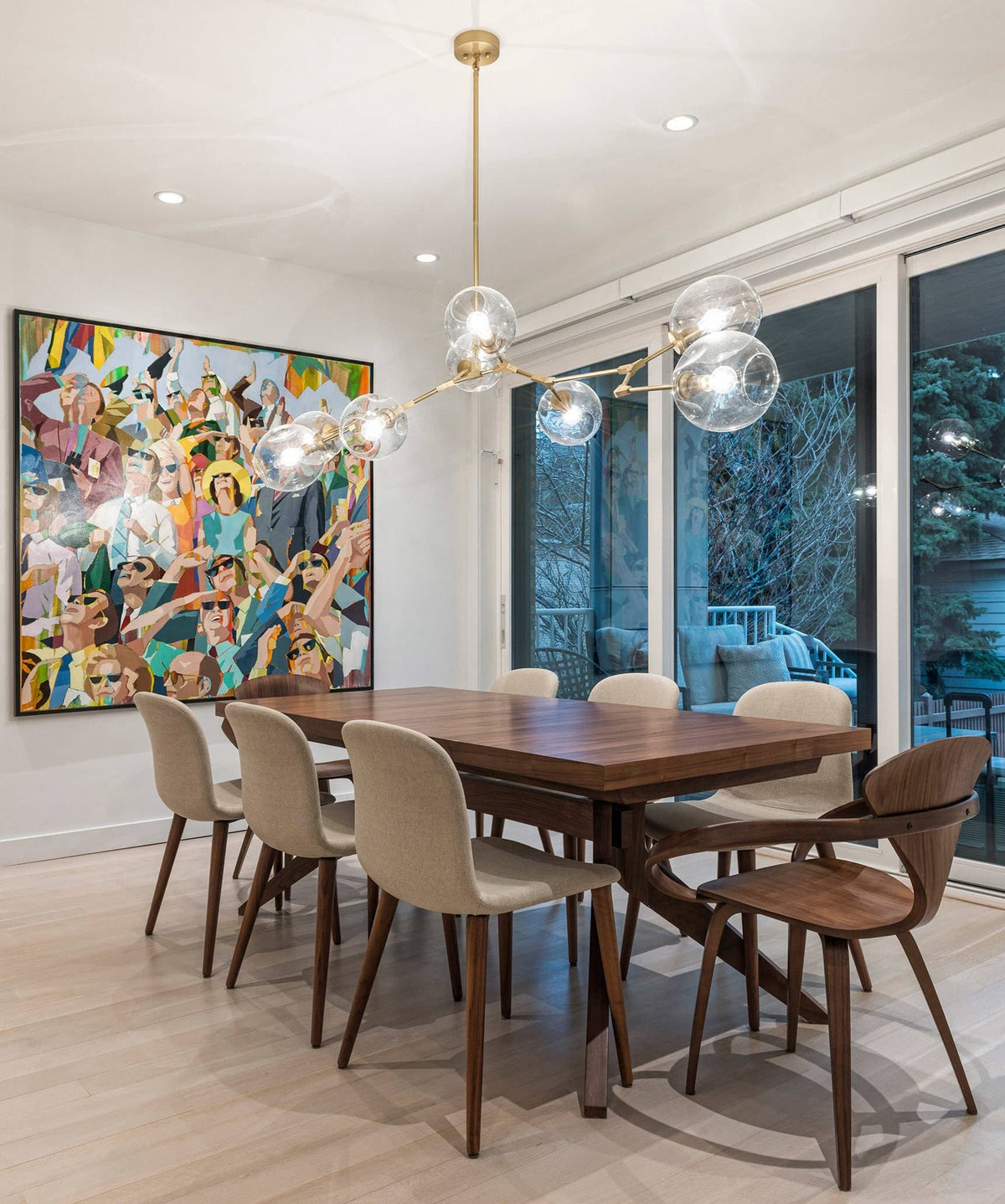 Perry Globe Horizontal Chandelier – detail 2