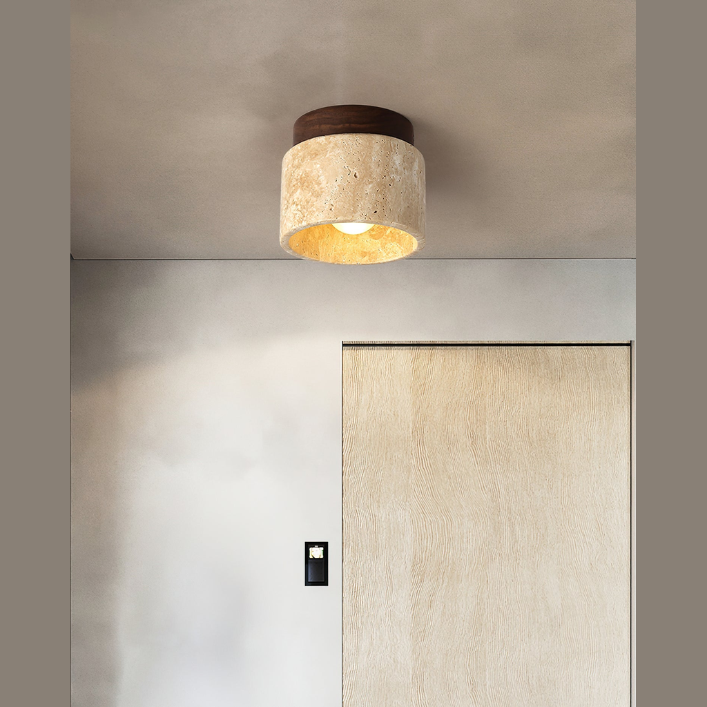 Rilore Travertine Ceiling Light