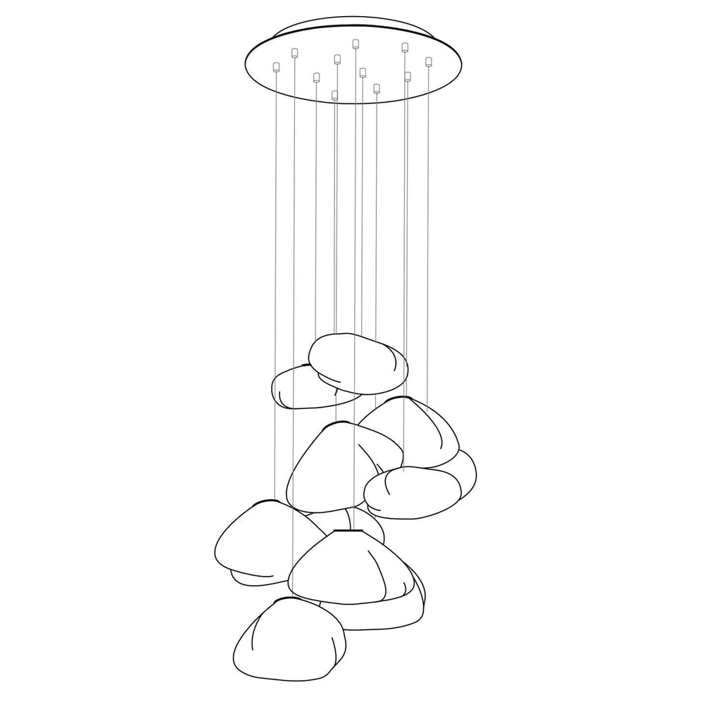 Neroera Sculptural Pendant Light