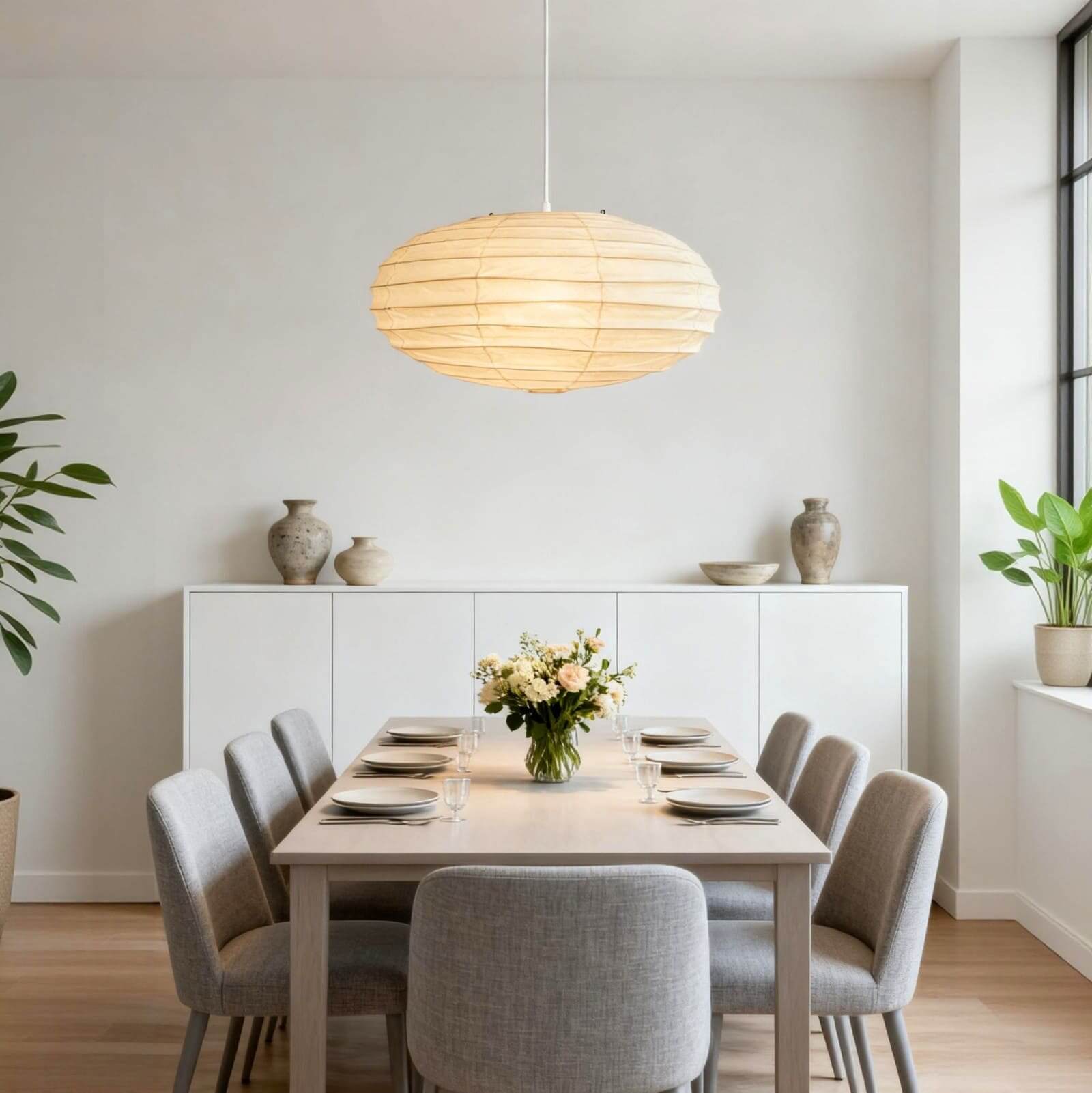 Renbay Rice Paper Pendant Light