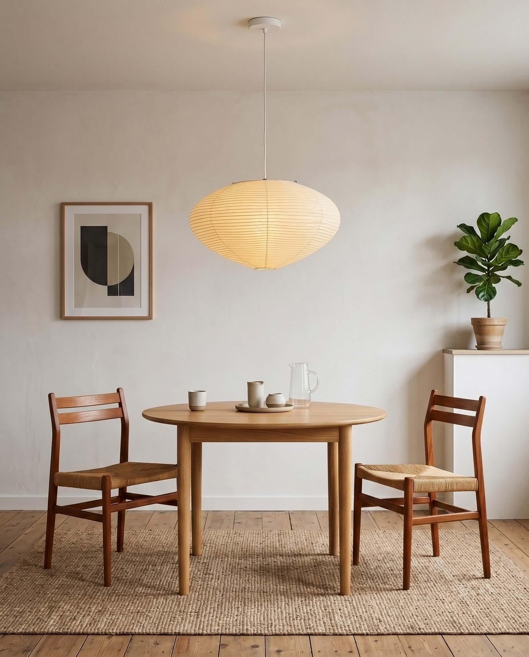 Evlynor Rice Paper Pendant Light