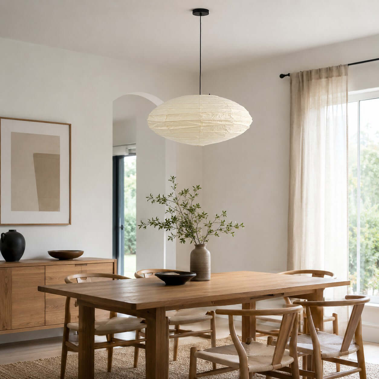 Renbay Rice Paper Pendant Light