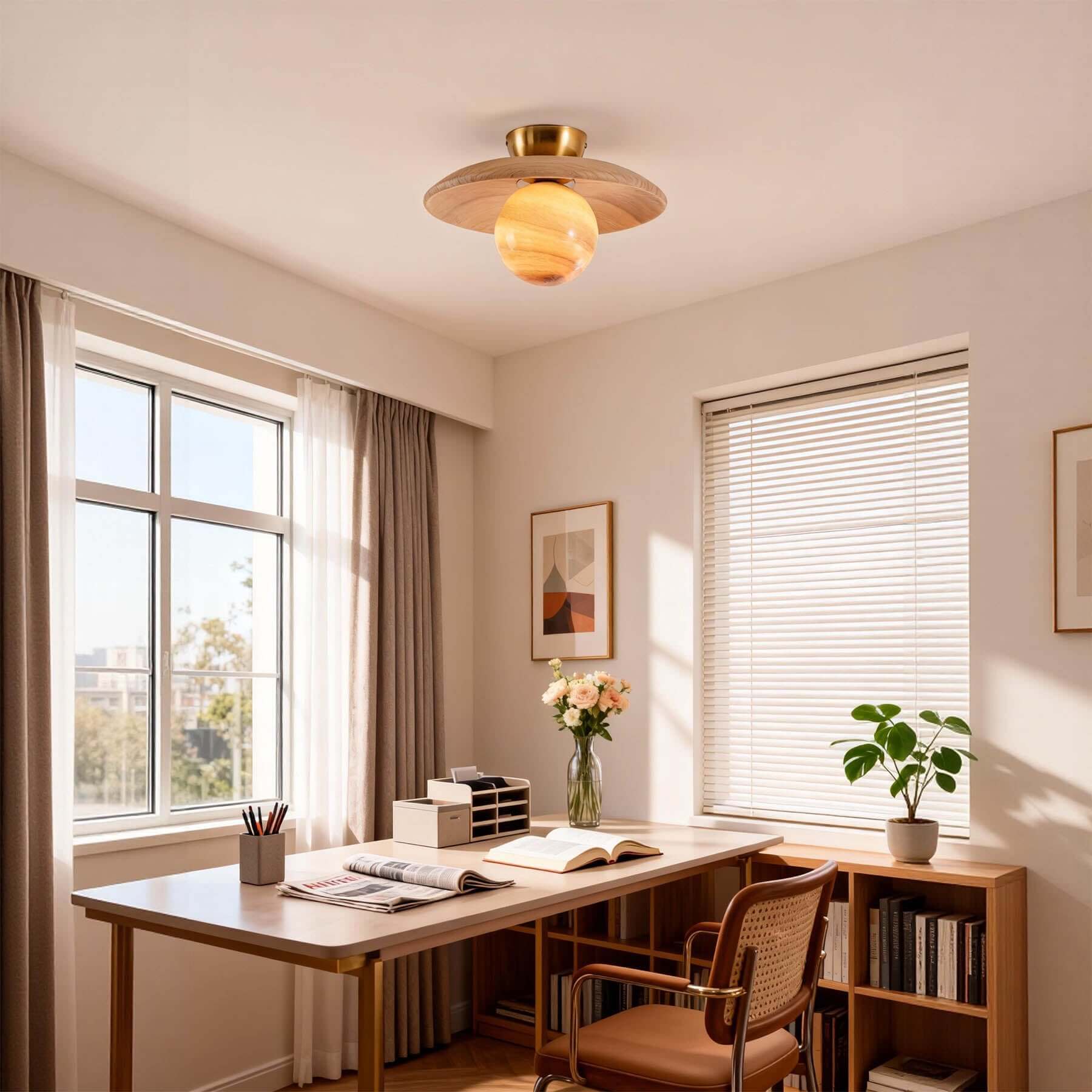 Rivey Round Ceiling Light